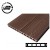 Composite Decking Board Teak Brown Wood Grain Effect 3m - Plastic Decking PVC Decking WPC Decking Hollow Garden Exterior Decking Boards 